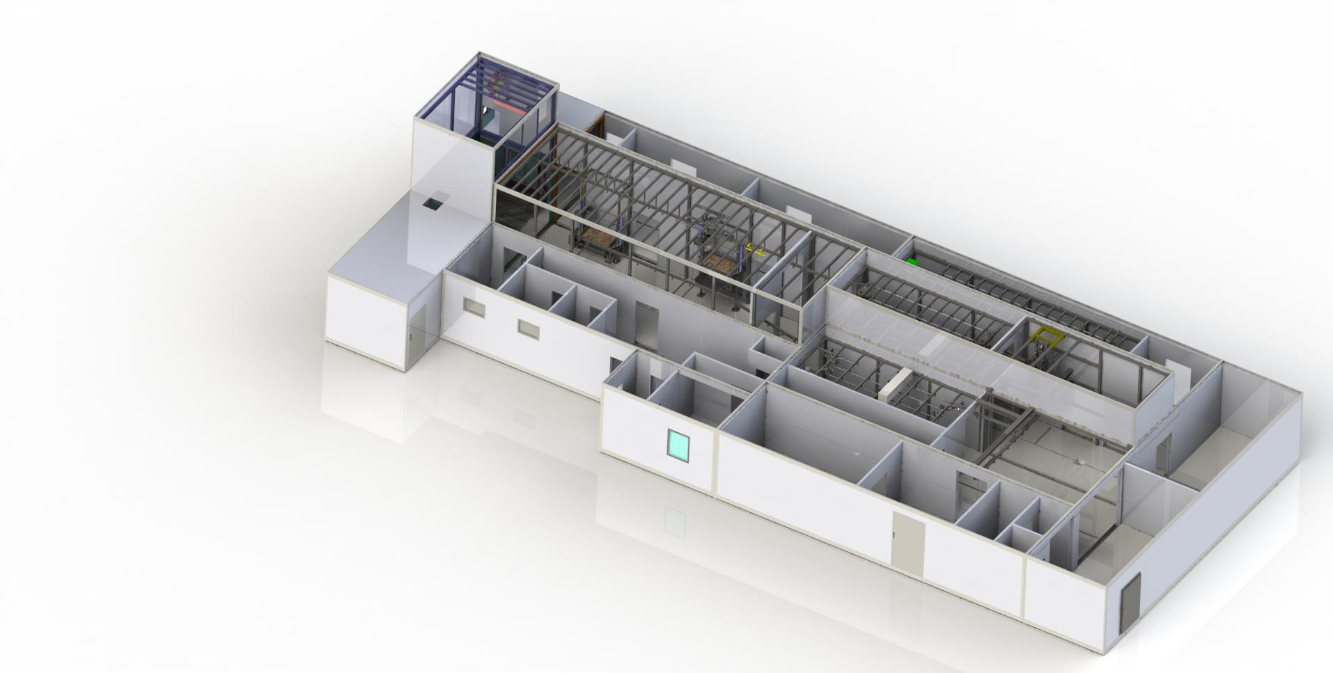 Kometos modular cattle slaughterhouse render